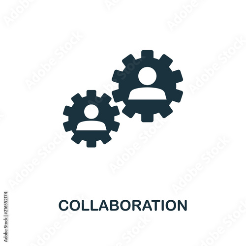 Collaboration creative icon. Simple element illustration. Collaboration concept symbol design from soft skills collection. Perfect for web design, apps, software, print.