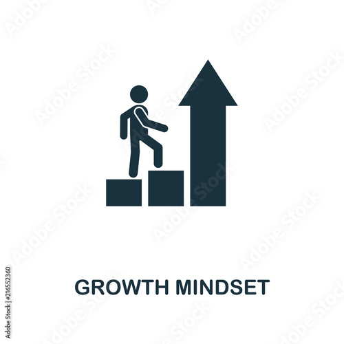 Growth Mindset creative icon. Simple element illustration. Growth Mindset concept symbol design from soft skills collection. Perfect for web design, apps, software, print.