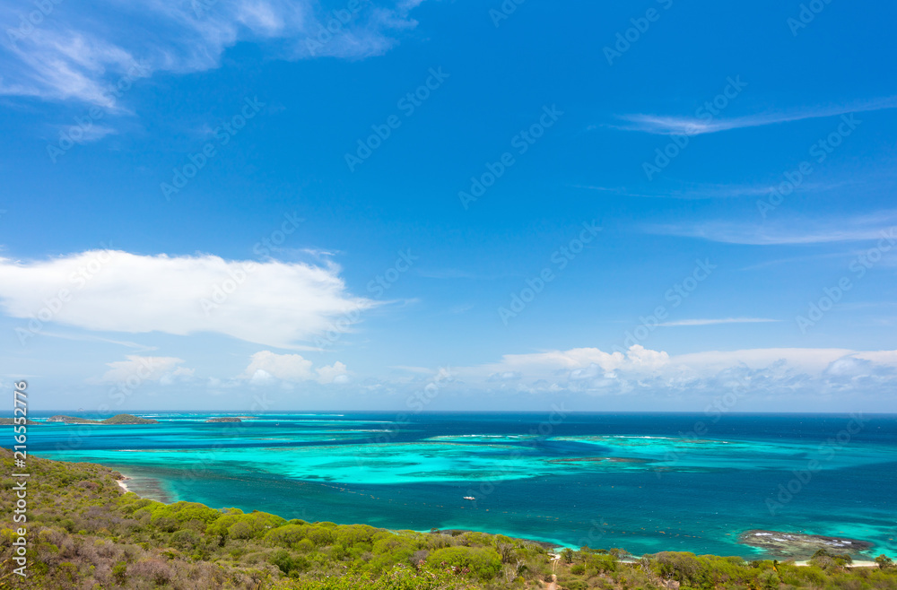 Aerial view of Grenadines