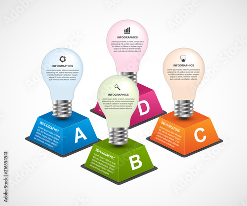 Infographics template. Infographics for business presentations or information banner.
