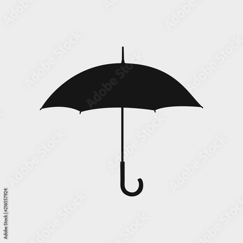 Umbrella Icon on gray background