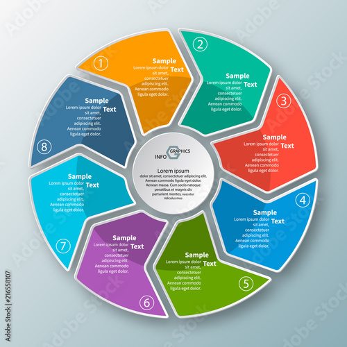 Abstract 3D Paper Infographics