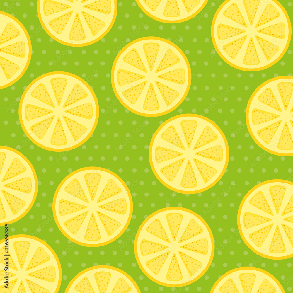 fresh lemons pattern background