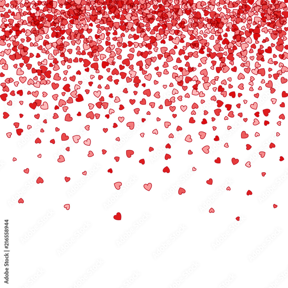 Background of random falling hearts Background of random falling hearts