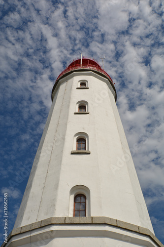 traumhafte Schäfchenwolken über dem Leuchtturm., Insel Hiddensee, Rügen