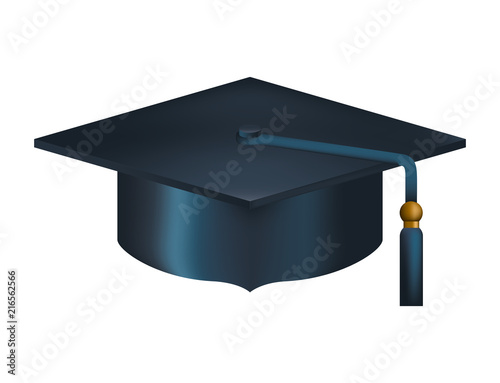 hat graduation isolated icon vector illustration design