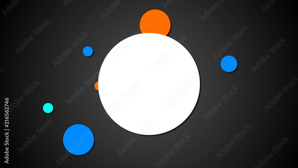 Bright planets are on orbits in space, cartoon style backdrop, computer generated modern abstract background, 3d rendering Bright planets are on orbits in space, cartoon style backdrop, computer generated modern abstract background, 3d rendering