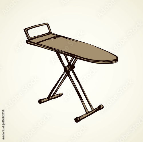 Ironing board. Vector drawing