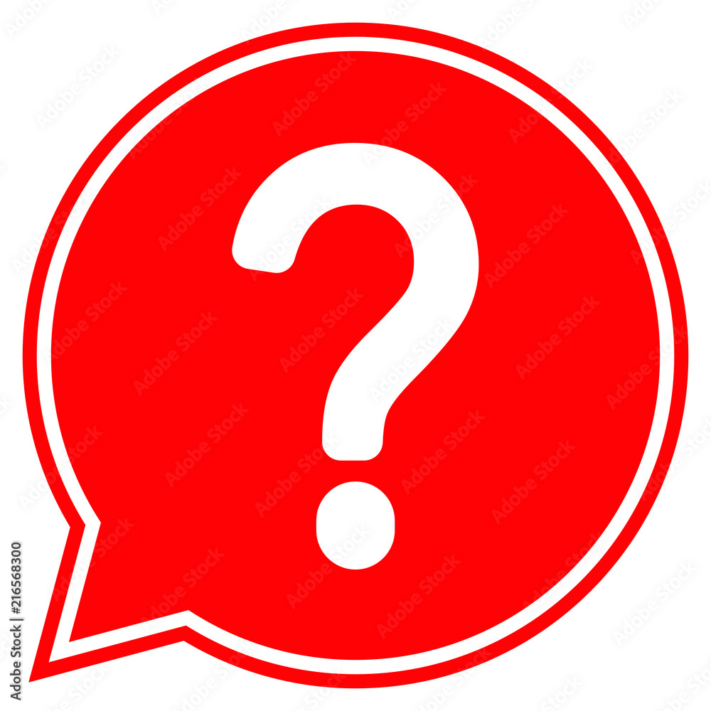 Question mark in a speech bubble. Question mark icon. Question mark vector illustration. Question mark in a speech bubble. Question mark icon. Question mark vector illustration.