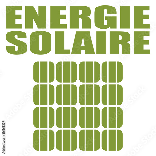 Logo énergie solaire.