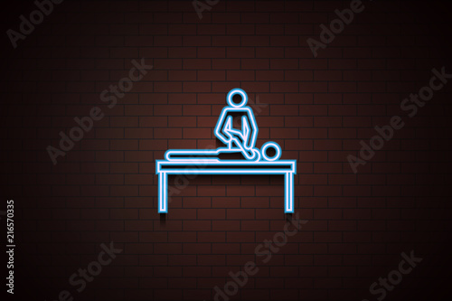 traumatology icon in Neon style