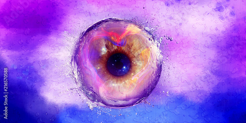 Abstract Galaxy Eye Ball