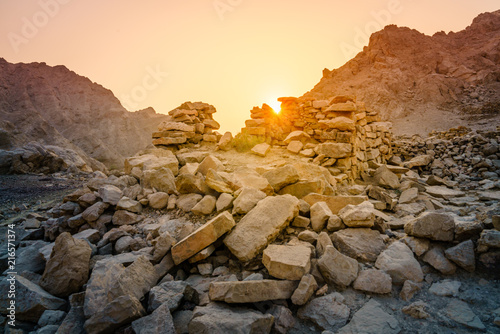 Ancient village ruins