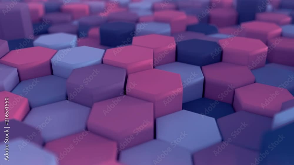 4K Colorful Abstract Honeycomb Grid. Seamless Looping. 4K Colorful Abstract Honeycomb Grid. Seamless Looping.