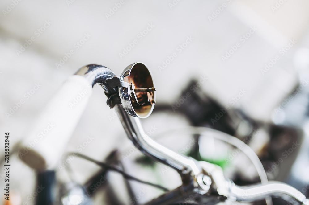 Obraz premium Close up sonnette d'un vélo