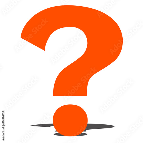 Question Sign - symbol for questions, doubts, suspicion, investigation