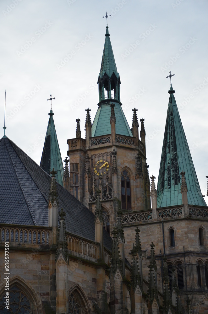 Fototapeta premium Cathedral in Erfurt in Germany
