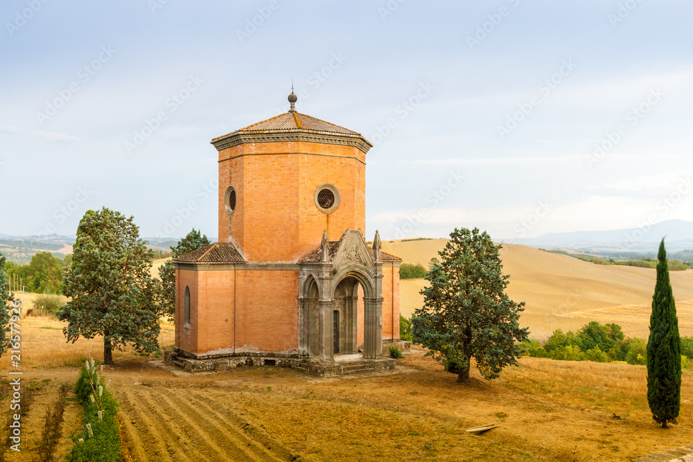 A Chapel near Siena in Tuscany, Italy