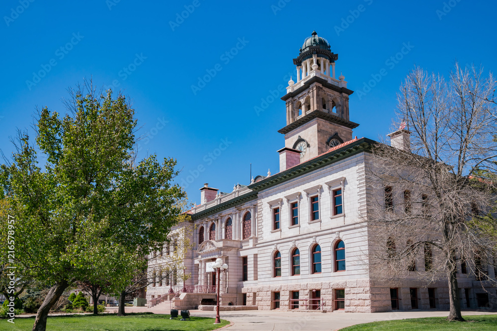 Obraz premium Exterior view of the Colorado Springs Pioneers Museum