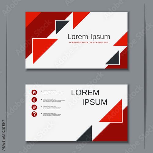 Modern business visiting card vector design template 