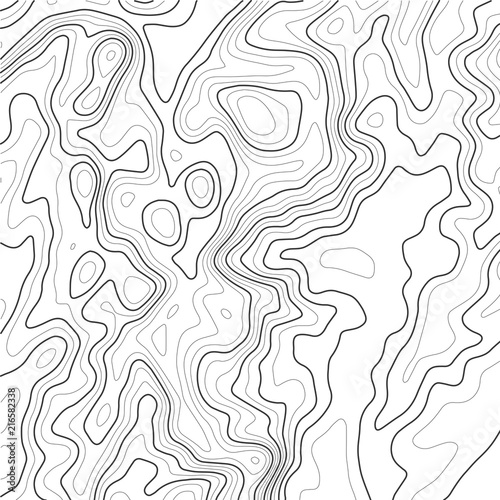 Line topographic map contour background. Vector illustration