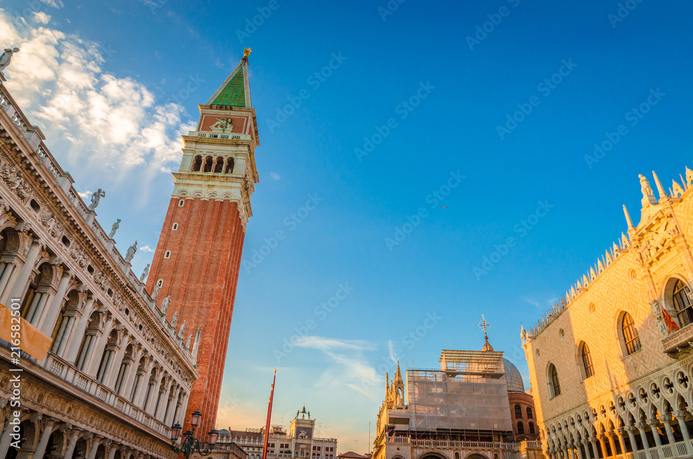 Obraz premium Venice cityscape view on San Marco square, Venice, Veneto, Italy.