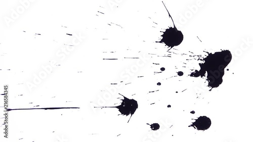 インク　墨　墨汁　垂れる
