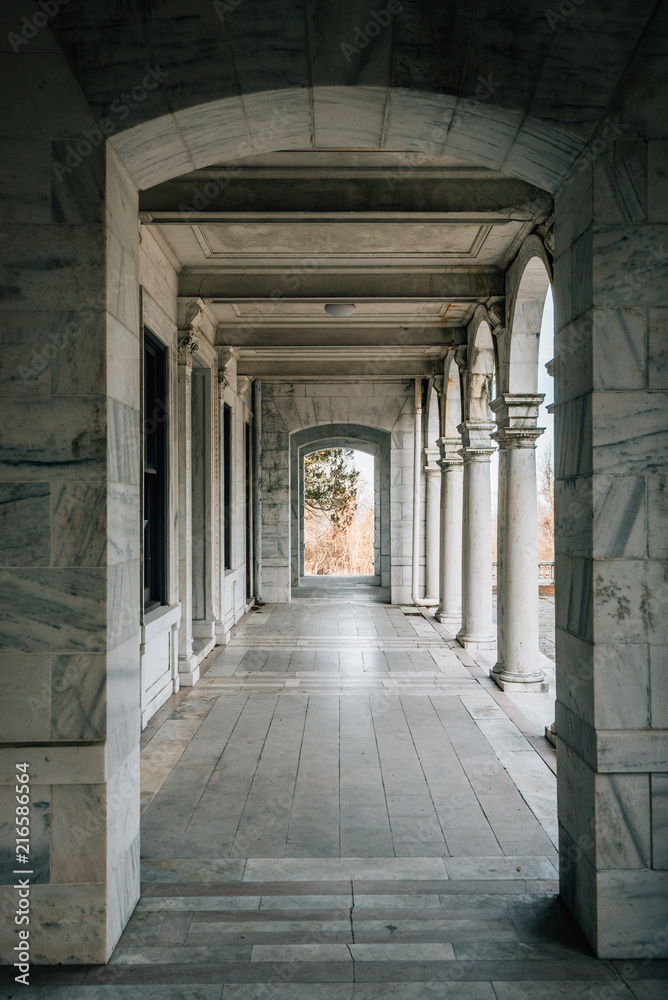 Exterior arches of Swannanoa Palace in Afton, Virginia Exterior arches of Swannanoa Palace in Afton, Virginia