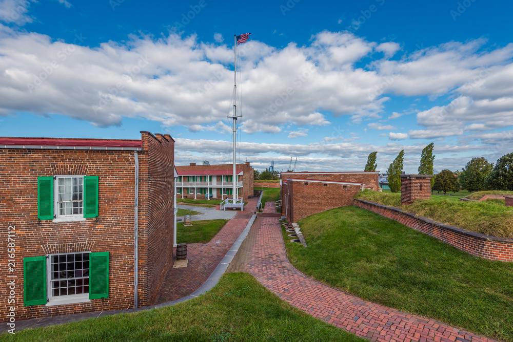 Fototapeta premium Fort McHenry, in Baltimore, Maryland