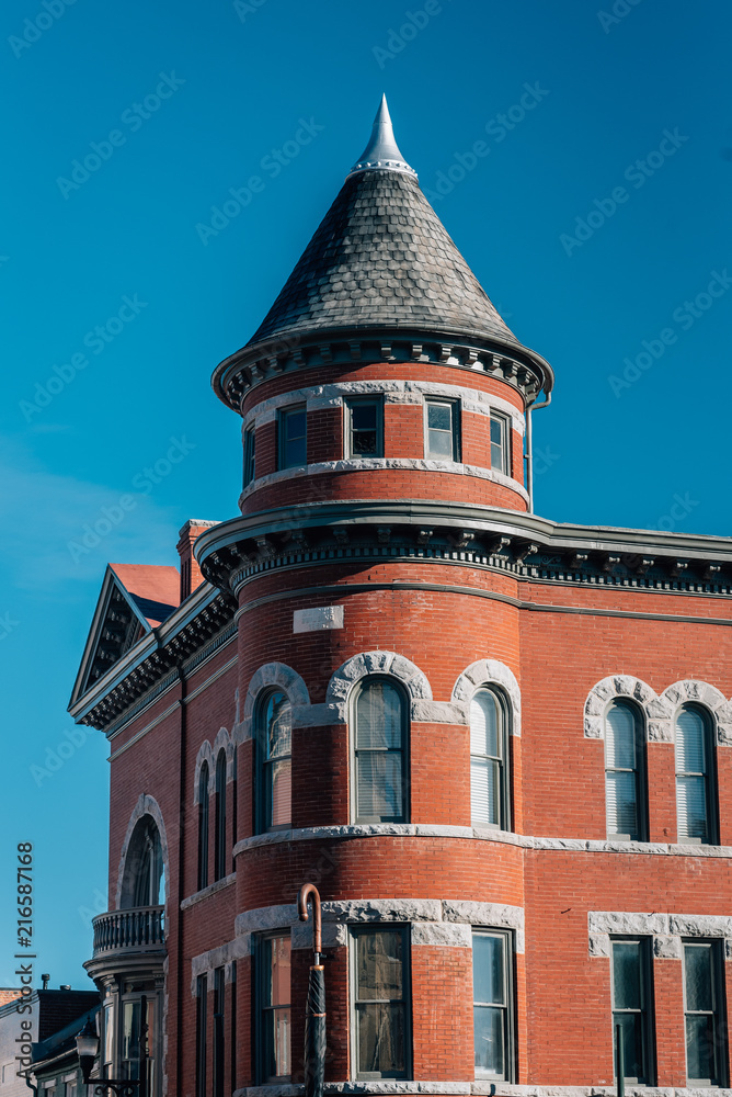 Historic architecture in downtown Staunton, Virginia