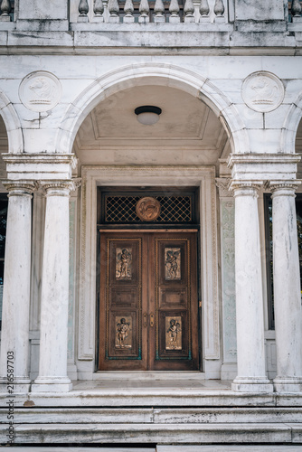 The door of Swannanoa Palace in Afton  Virginia