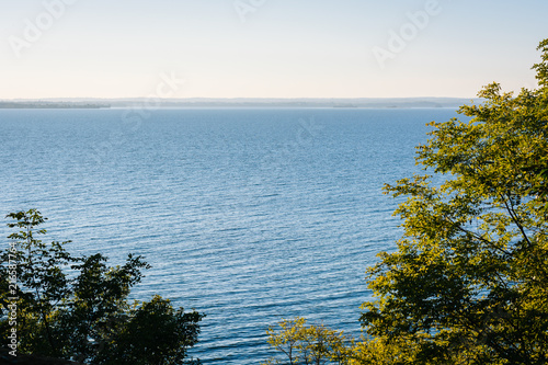 Trees and a view of the Chesapeake Bay at Elk Neck State Park, Maryland