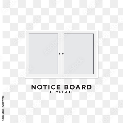 Notice board graphic design template