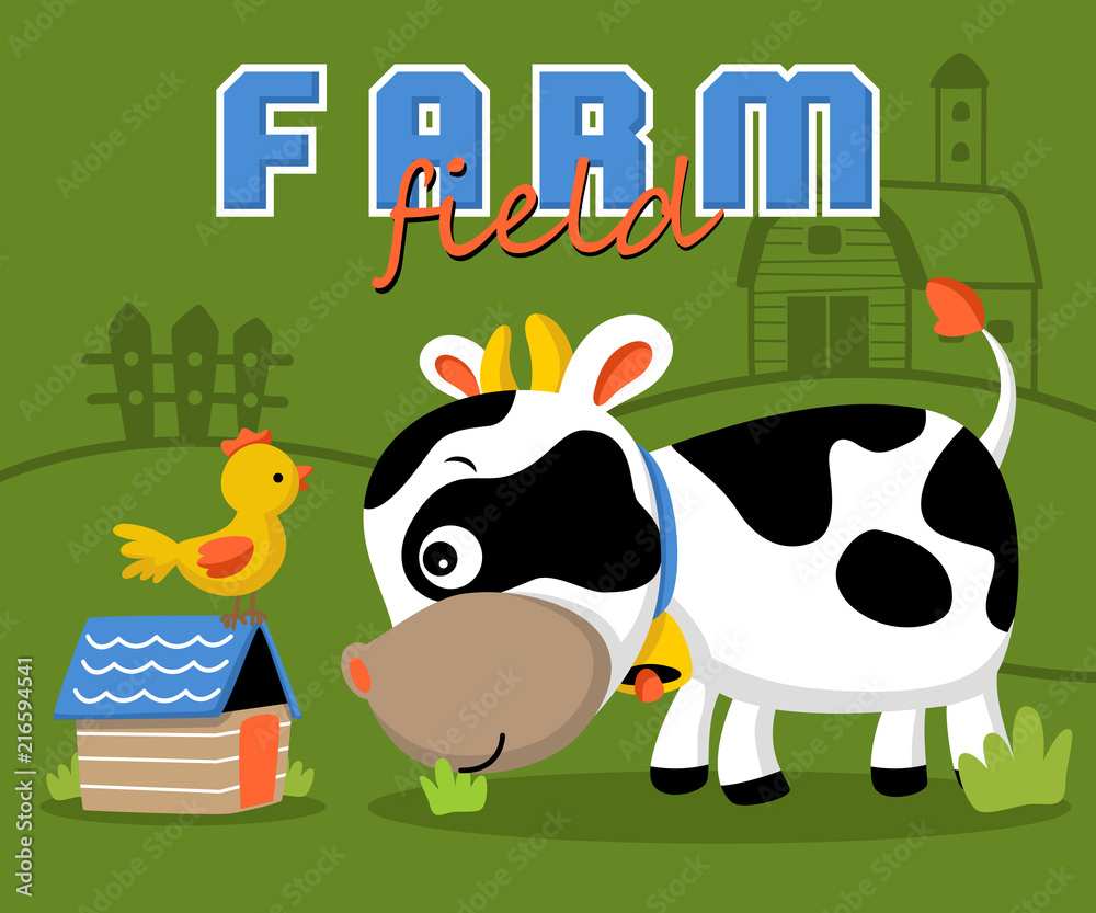 Vector illustration of farm animals cartoon Vector illustration of farm animals cartoon