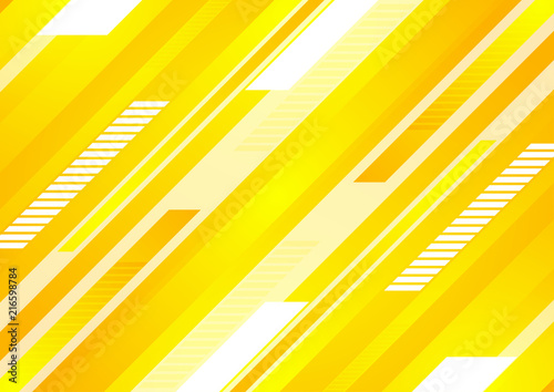 Minimal technology bright yellow abstract background
