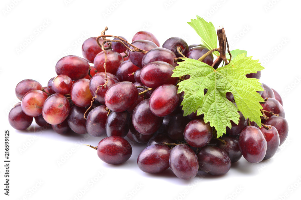 Fototapeta premium Grapes on a white background