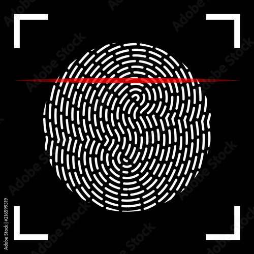 Fingerprint Finger Scan Icon