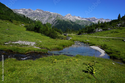 Lechquellengebirge, Spullerbach, Oesterreich, Vorarlberg,