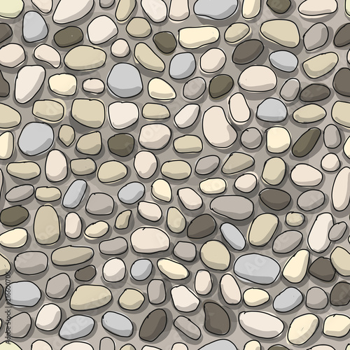 Pebble background, seamless pattern for your design
