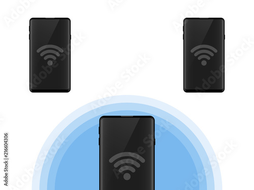 Wi-Fi Hotspot From Mobile Phone To Phones Background