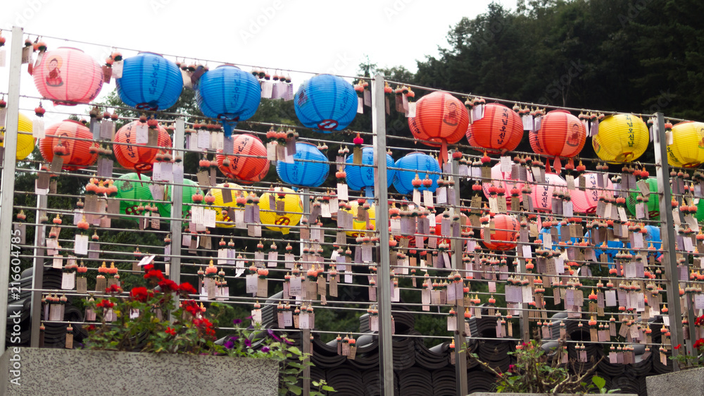 Fototapeta premium Korea Buddha Hanging lamp