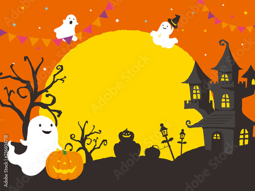 ハロウィンイラスト　背景