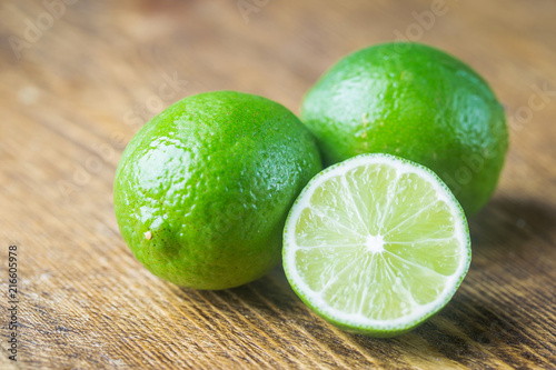 Fruit lime slices.