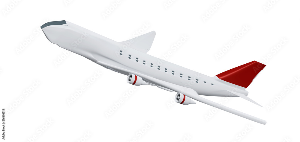 modern airplane aircraft 3d-illustration