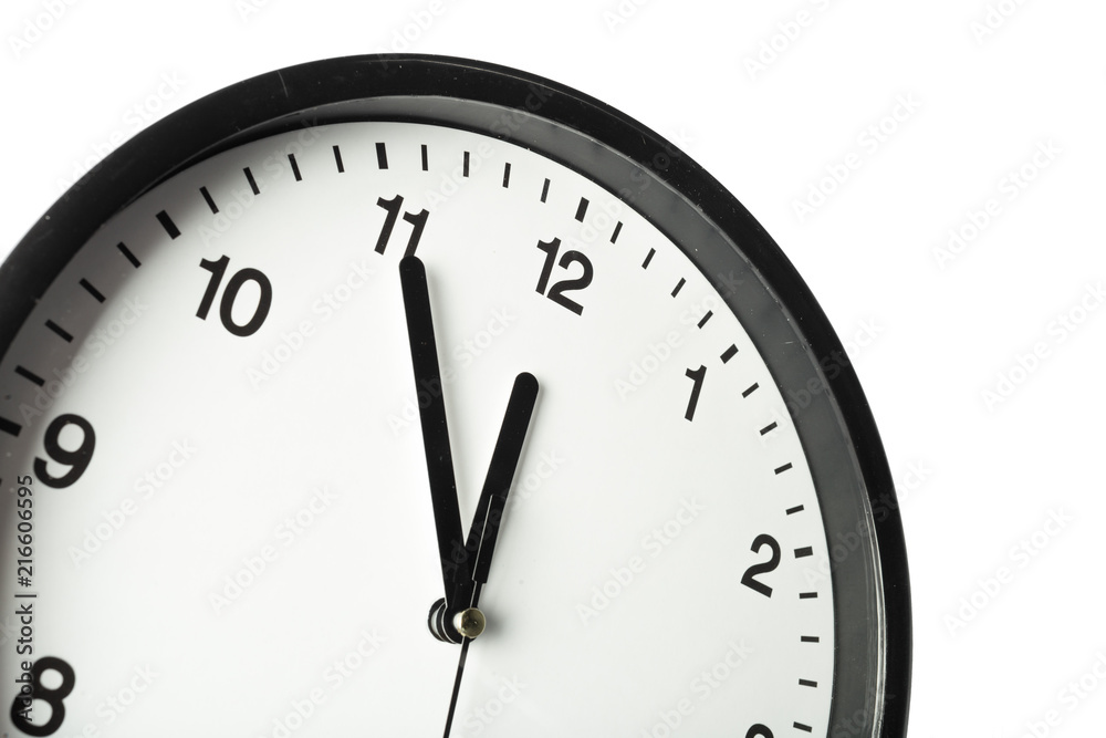 Simple classic black and white round wall clock Simple classic black and white round wall clock