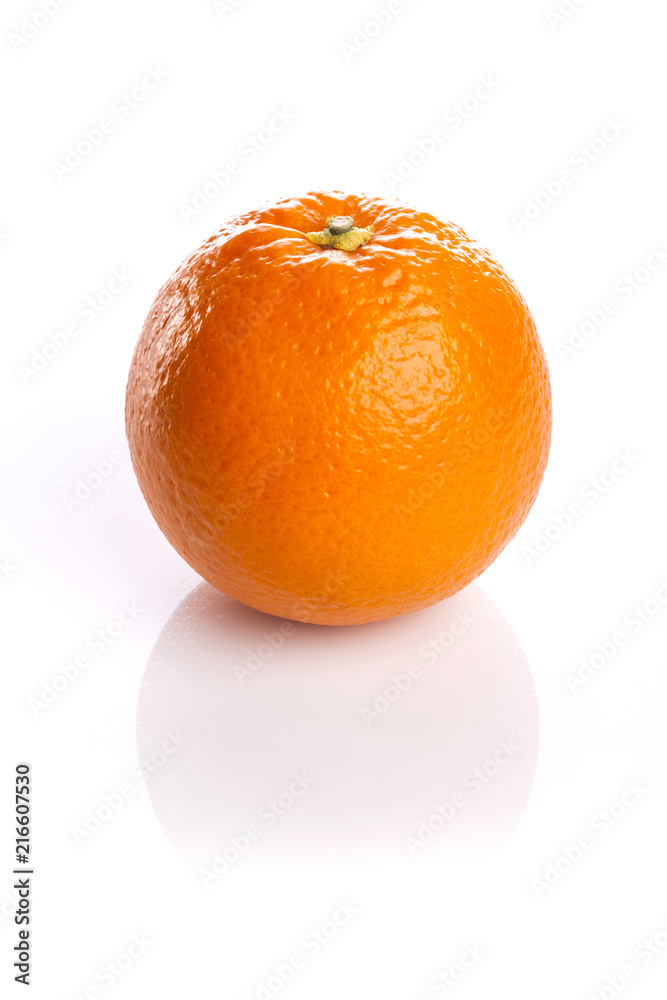 fresh orange close up isolated white. fresh orange close up isolated white.