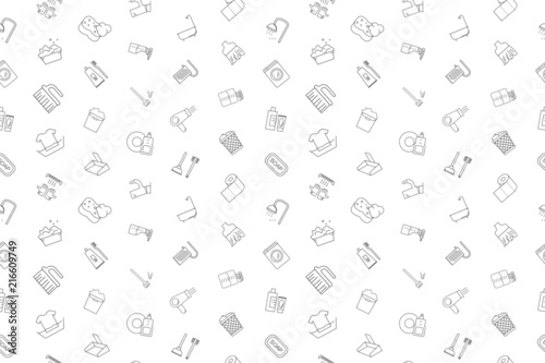 Vector Washing pattern. Washing seamless background