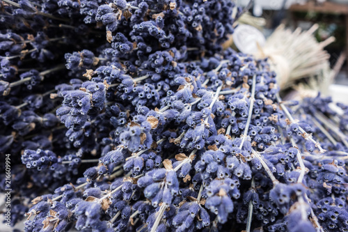 Fototapeta Naklejka Na Ścianę i Meble -  Bouquet of dry blue lavender from France