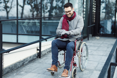 Man in wheelchair