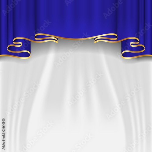 Blue Curtains.